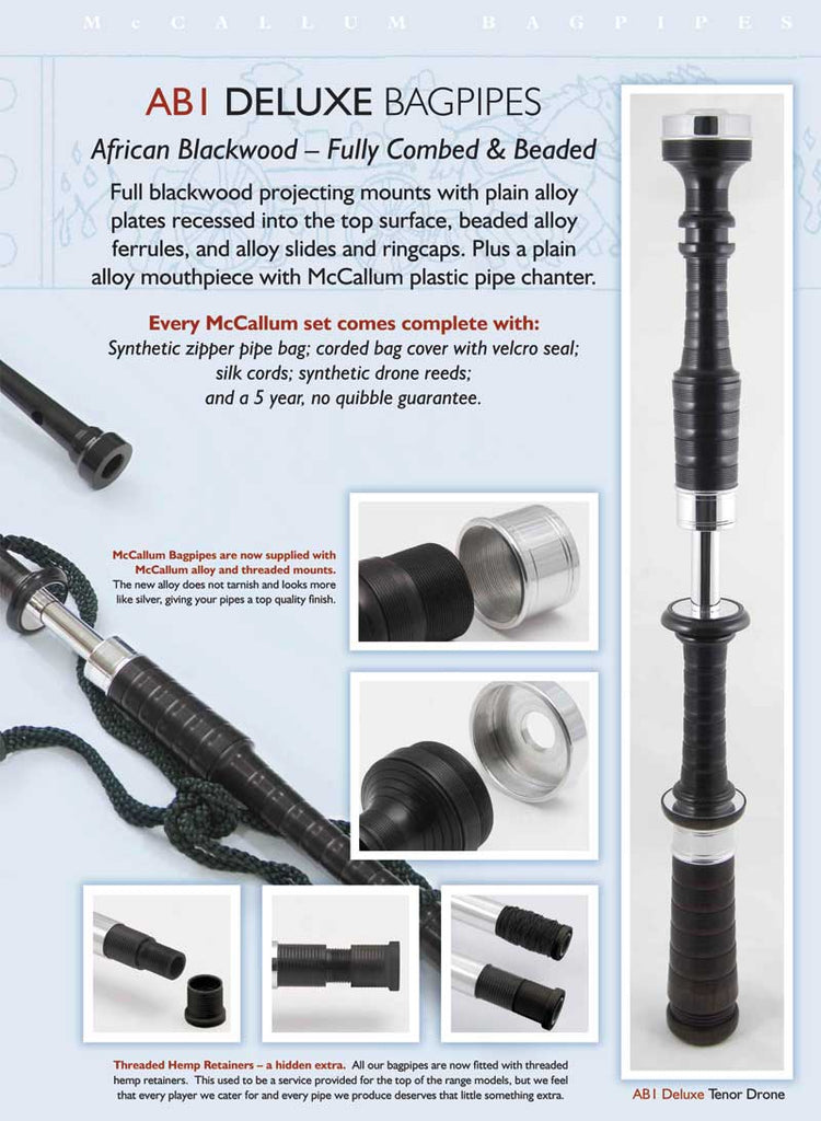 McCallum Bagpipes - AB1 Deluxe