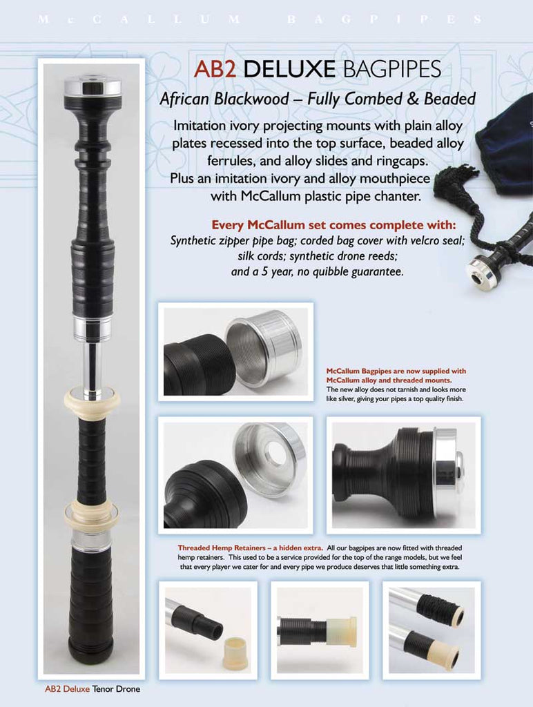 McCallum Bagpipes - AB2 Deluxe