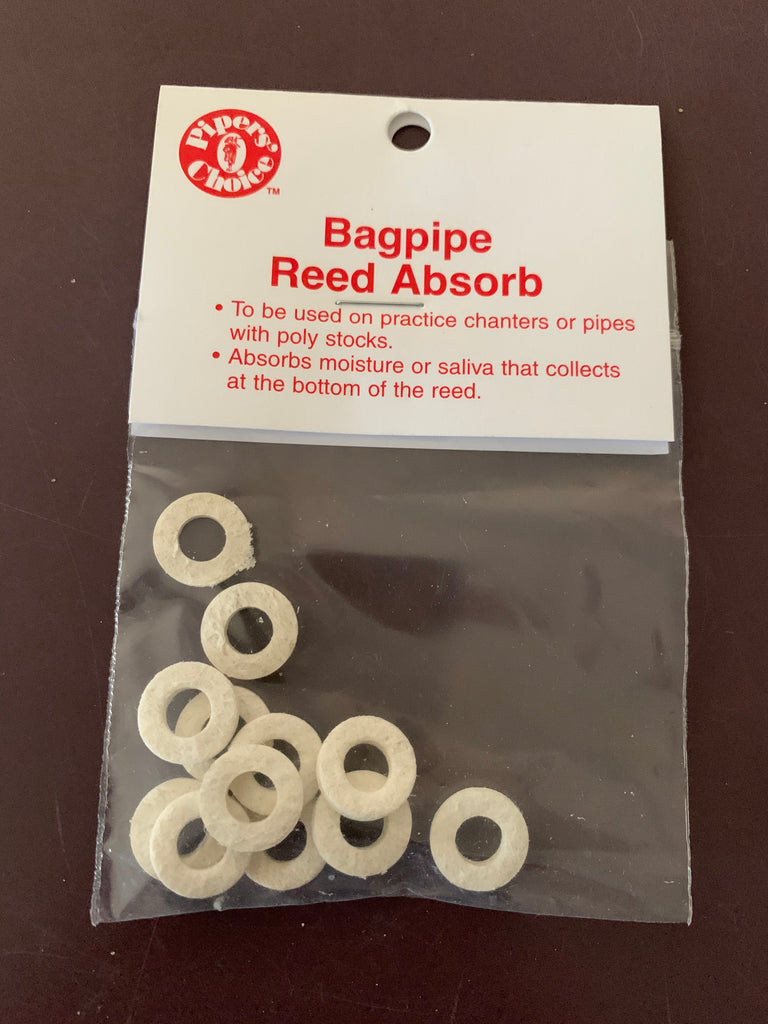 Bagpipe Chanter - Reed Absorbers