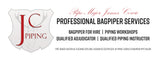 JC Piping - Bulk Lesson Gift Cards